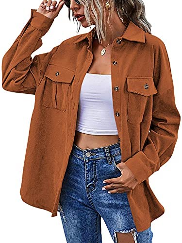 Women's Cotton Lapel Collar Casual Button-Down Shirt