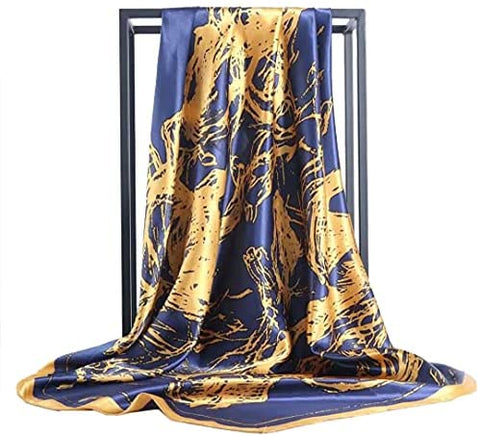 35” Satin Scarf Large Square Hair Scarves