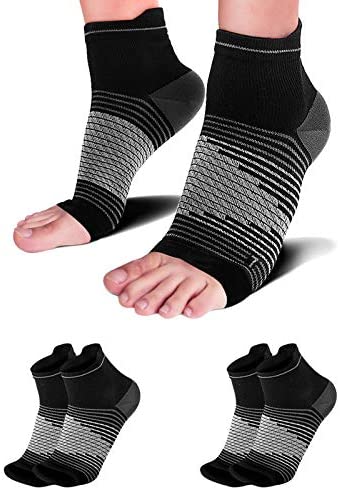 Plantar Fasciitis Socks(1/2/6 Pairs) for Achilles Tendonitis Relief, Best Compression Foot Sleeves with Arch Support for Plantar Fasciitis, Heel Pain, Foot & Ankle Support