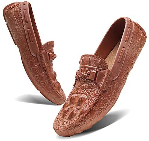 TIAMOU Boat Shoe Men Loafer Relaxed-Fit Slip-On Loafer Summer Breathable Comfort Walking Casual Shoes for Male Business Work Office Outdoor