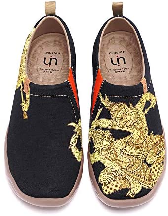 UIN Men's Women's Casual Walking Travel Shoes Slip On Canvas Loafers Lightweight Comfort