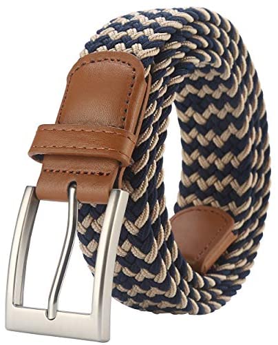 Lavemi Mens Belt, Stretch Elastic Casual Woven Sport Golf Braided Belts for Men,Gift Box