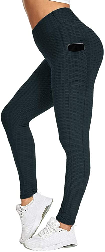 Karlywindow Butt Lifting Leggings for Women High Waist Tummy Control Yoga Pants Workout Scrunch Booty Leggings