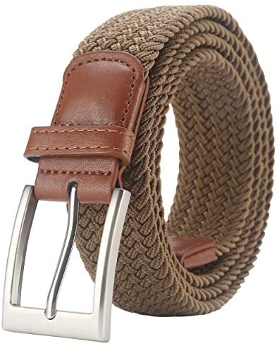 Lavemi Mens Belt, Stretch Elastic Casual Woven Sport Golf Braided Belts for Men,Gift Box