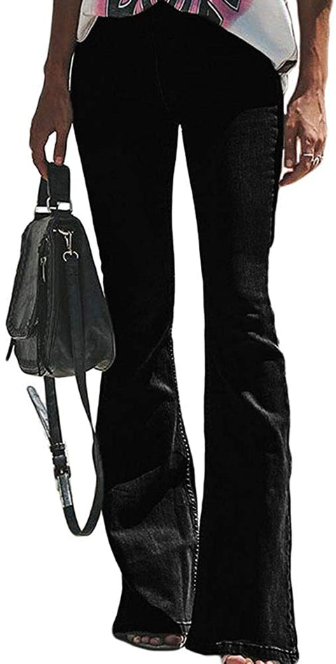 Women's Stretch Solid Bootcut Jeans
