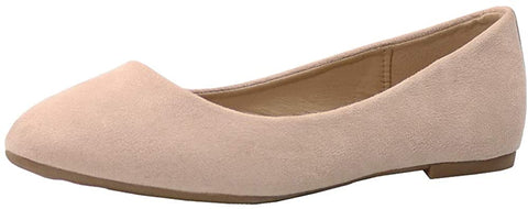 EETTARO Women's Classic Round Toe Ballet Flats Leather Low Heel Loafers Comfort Slip On Ballerina Flat Shoes