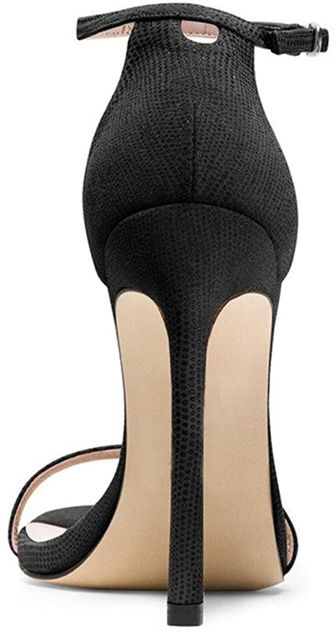 FSJ Women Elegant Ankle Strap Sandals Open Toe High Heels Shoes for Office Ladies Size 4-15 US