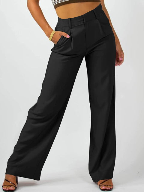 GAMISOTE Womens Wide Leg Dress Pants High Waisted Work Business Casual Flowy Trousers