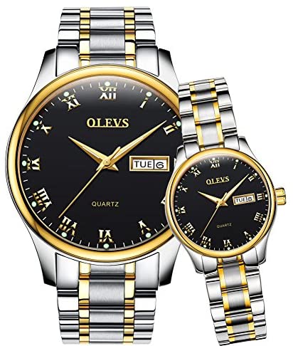 Valentines Couple Pair Quartz Waterproof Watche for men