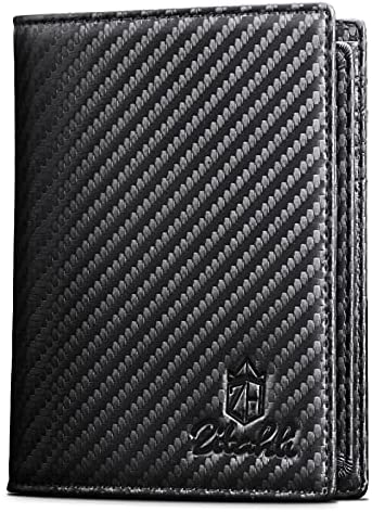 Zitahli Mens Genuine Leather Bifold Wallet Large Capacity Wallet for Men RFID-blocking with 15 Card Slots 2 Currency Pockets