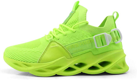 QZHIHE Men’s Blade Shoes Casual Running Walking Shoes Mesh Breathable Gym Shoes Slip on Jogging Sneakers