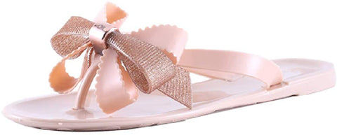 Tale Women Ribbon Bow Sandals Flip Flop Narrow