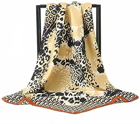 35” Satin Scarf Large Square Hair Scarves
