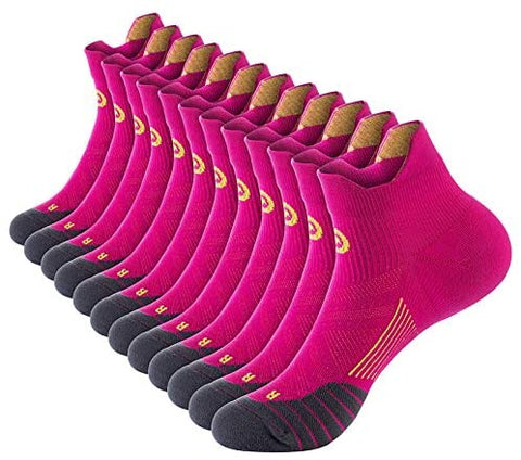 PAPLUS Ankle Compression Sock for Men and Women 2/4/6 Pairs, Low Cut Compression Running Sock with Ankle Support