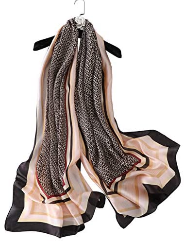 YMXHHB Silk Scarf 100% Mulberry Silk Fashion Scarves Long Lightweight Shawl Wrap …