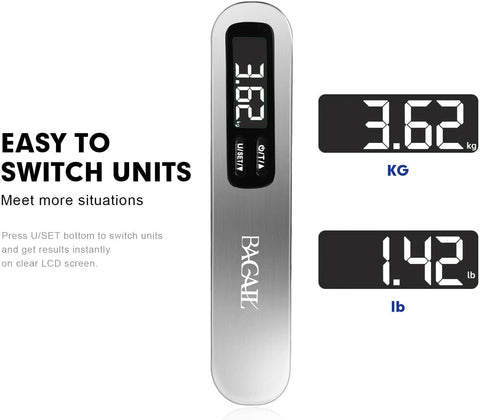 Bagail 4 Set Compression Packing Cubes+Digital Luggage Scale