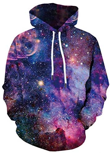 Unisex Funny 3D Hoodies Pullover Hooded Sweatshirt with Pockets Long Sleeve