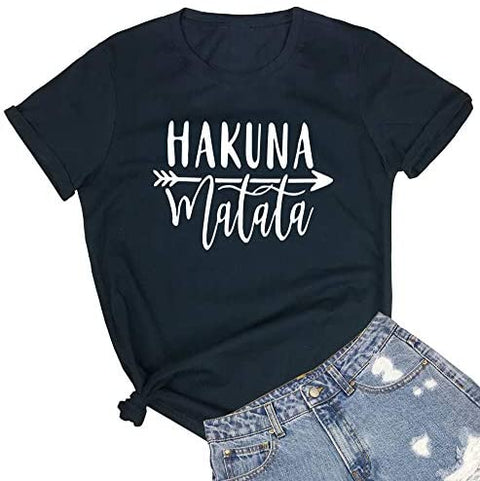HAPPYBERRY Women Cute Graphic Printed Short Sleeve Round Tees Shirts Summer Cotton Tshirts