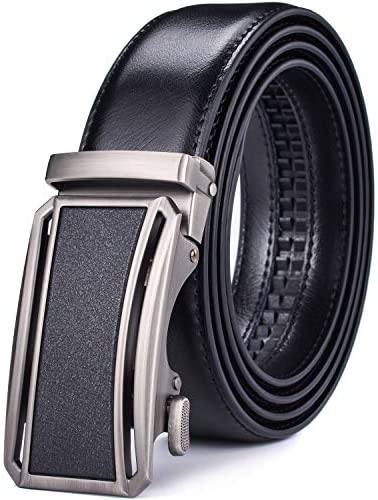 Men Belts Leather Male Slide Ratchet Work Dress Strap w Interchangeable Buckle Beltox