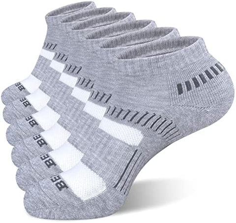 Men's Athletic Running Ankle Low Cut Socks (6 Pack)