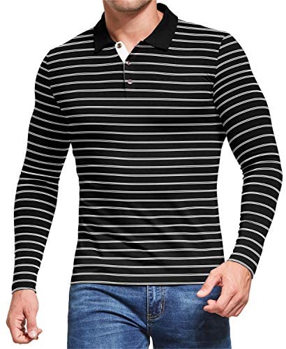 Men's Polo Shirt Short/Long Sleeve Casual Slim-fit Cotton Shirts