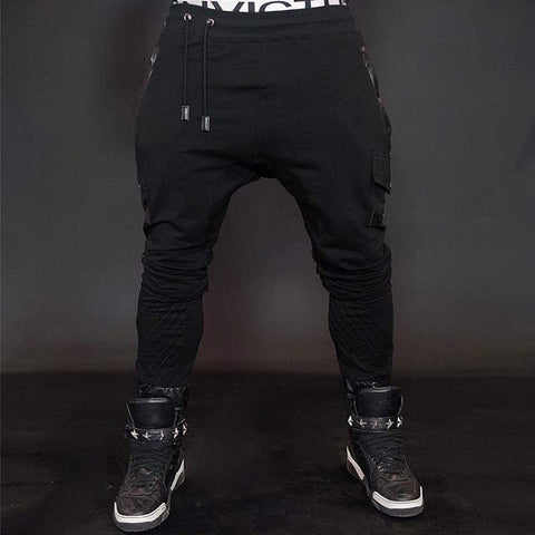 Men's Patchwork Outdoor Casual Military Slim Fit Leg Casual Jogger Pants