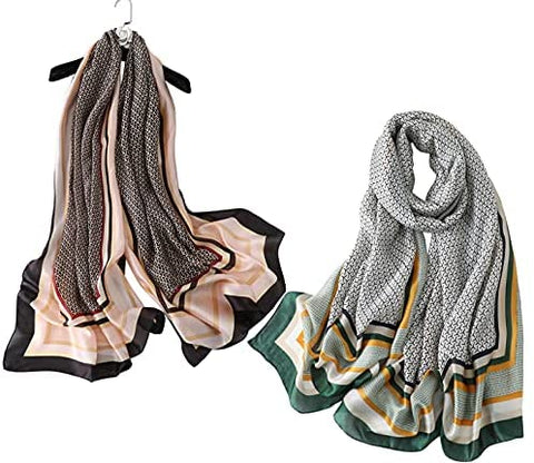 YMXHHB Silk Scarf 100% Mulberry Silk Fashion Scarves Long Lightweight Shawl Wrap …