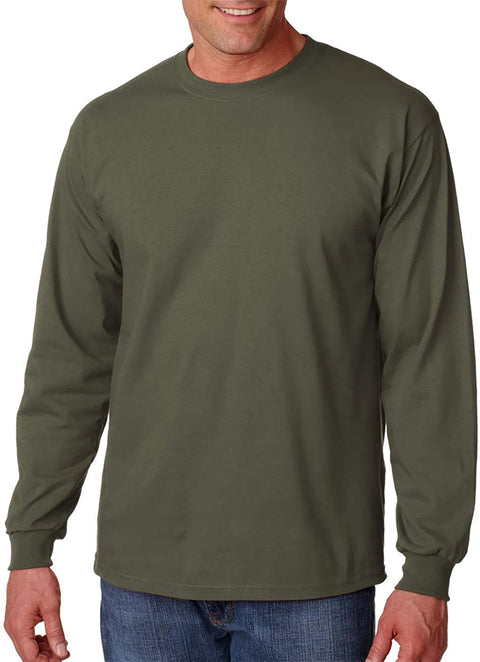 Gildan Big Men's Cotton Long Sleeve T-Shirt