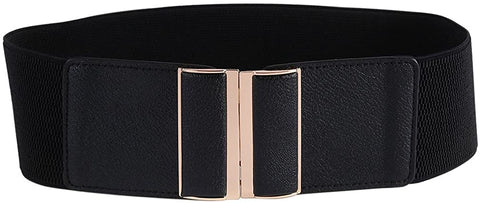 Beltox Womens 3" Wide Belt Elastic Stretch Cinch Waistband Lady Cummerband