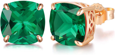 Morning Dew Rose Gold-Plated Stud Earrings