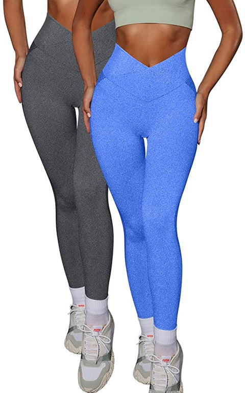 2 Piece High Waisted Yoga Athletic Pants