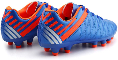 brooman Kids Athletic Soccer Cleats Boys Girls Outdoor Firm Ground Football Shoes