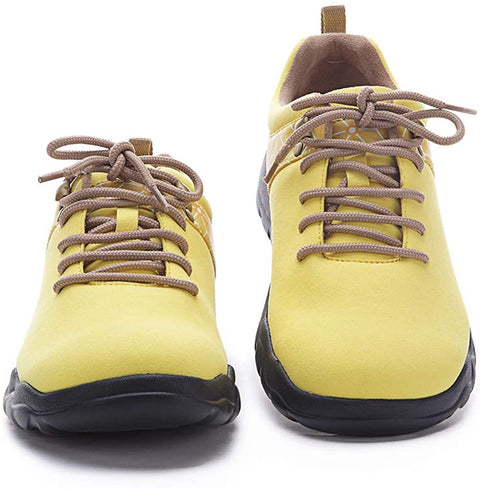 UIN Mens's Women's Quebec Microfiber Travel Sneaker Walking Lace-up Shoes Unisex