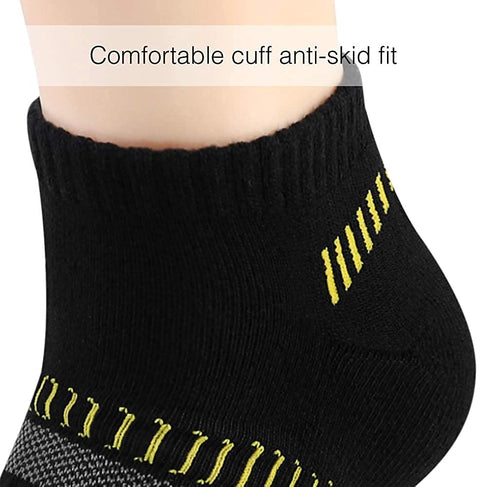 Men's Athletic Running Ankle Low Cut Socks (6 Pack)