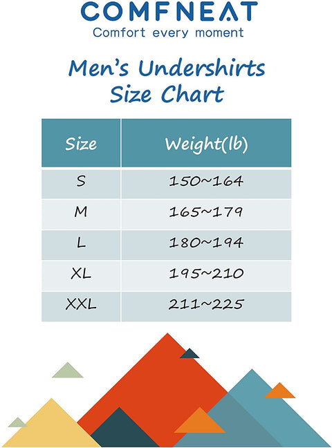 Comfneat Men's 3-Pack Undershirts Cotton Spandex Stretchy Comfy V-Neck T-Shirts
