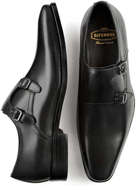 GIFENNSEMen's Leather Dress Oxfords Shoes