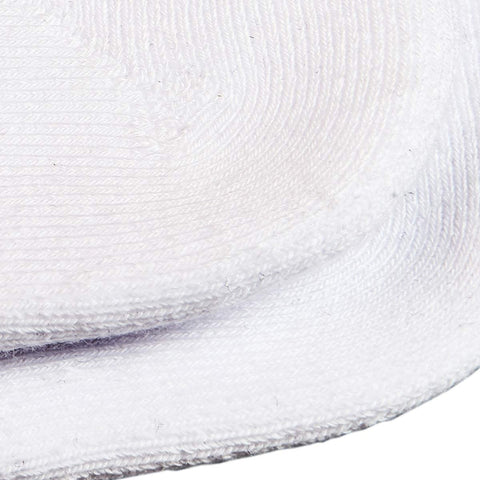 FitVille Athletic Socks For Men Low Cut Combed Mens Low Ankle Socks Pack Of 3(White)