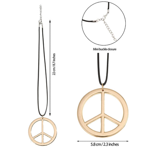 3PCS Women Hippie Costume Set