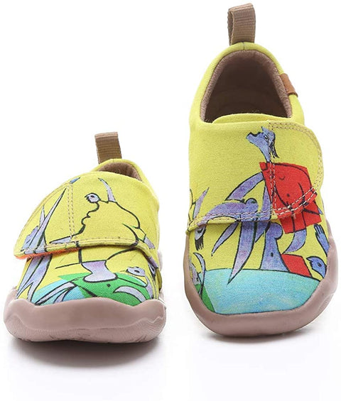 UIN Baby Little Kid Shoes Beach Game Painted Canvas Toddler Girls Boy's Casual Fashional Walking Running Sneaker