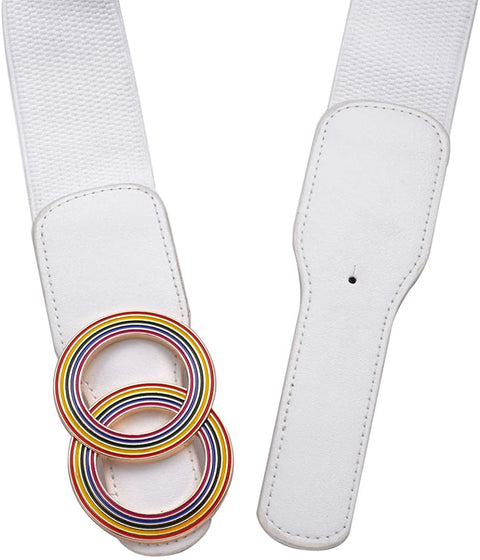 2 Pack Women’s Elastic Stretch Waist Belts