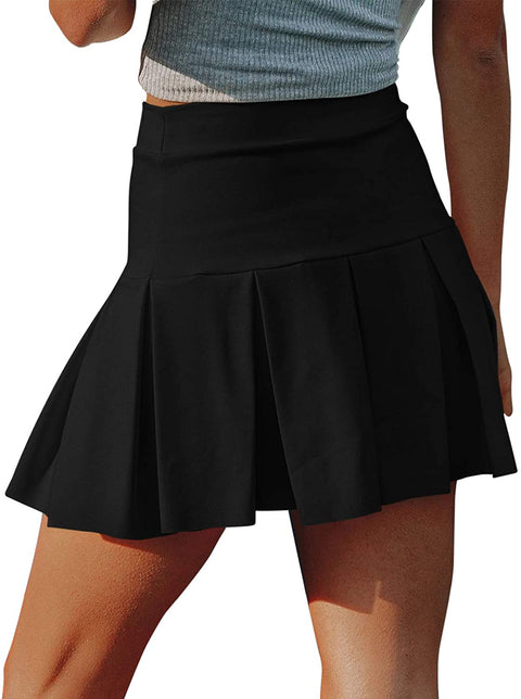 Women's Tennis Skirts Pleated Mini Skirt Sports Athletic Golf Running Workout Skorts Skirts with Pockets