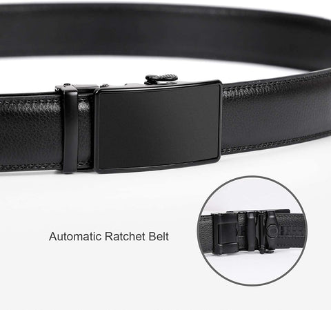 Men's Sliding Dress Belt Fashion Brown Leather Belt For Jean Rathet Leather Belts for Men