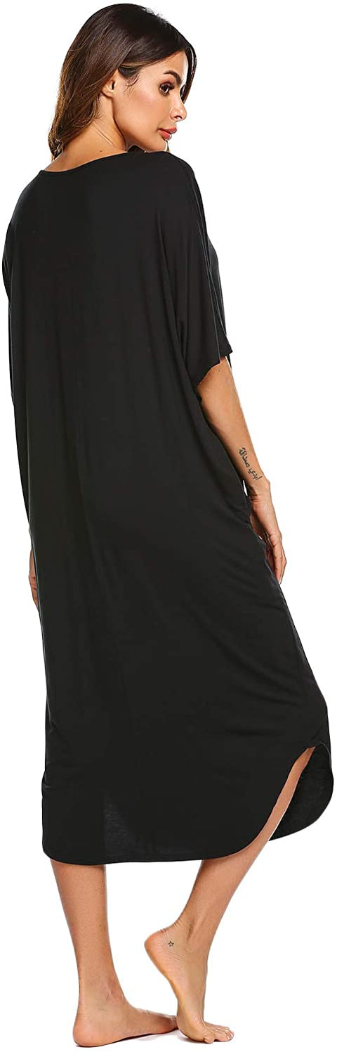 Plus Size Button-down Nightgowns for Women