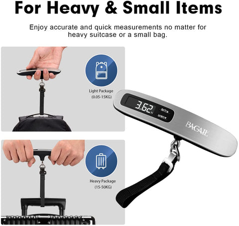 Bagail 4 Set Compression Packing Cubes+Digital Luggage Scale