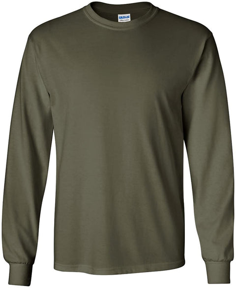 Gildan Big Men's Cotton Long Sleeve T-Shirt