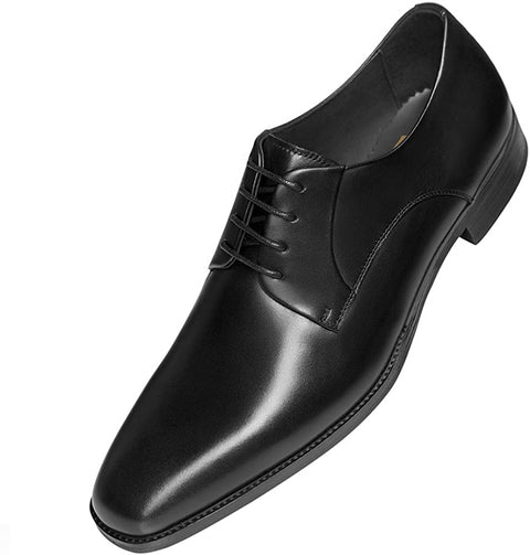 GIFENNSE Men's Handmade Leather Modern Classic Lace up Leather Lined Perforated Dress Oxfords Shoes