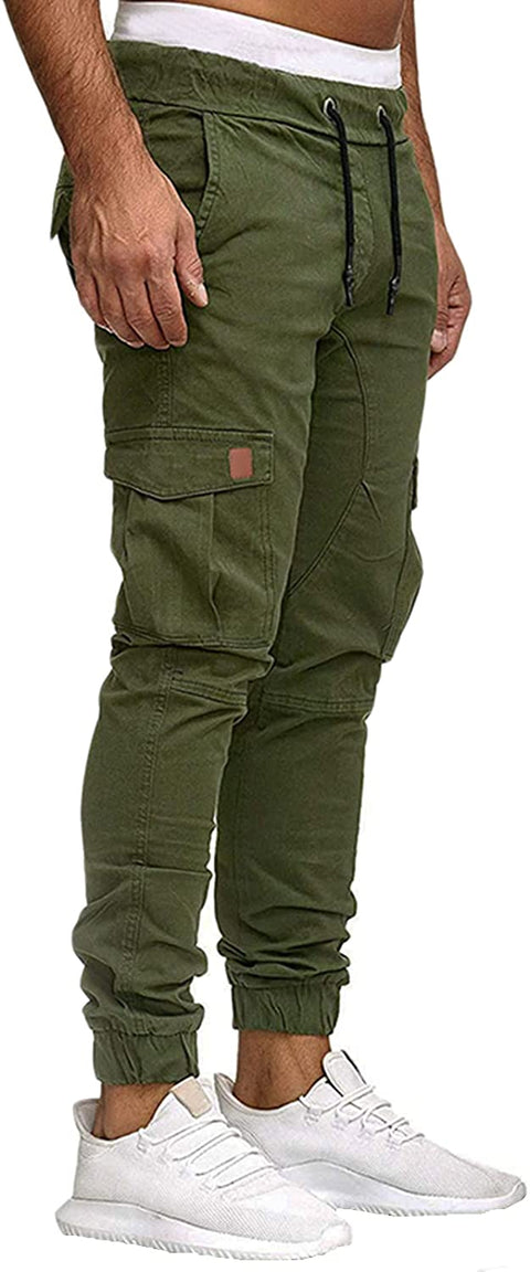 Mens Cargo Pants Athletic Fashion Joggers