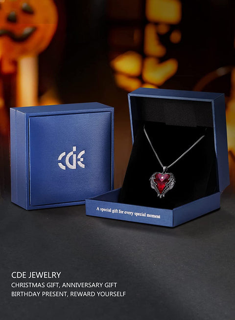 Angel Wing Love Heart Necklaces for Women