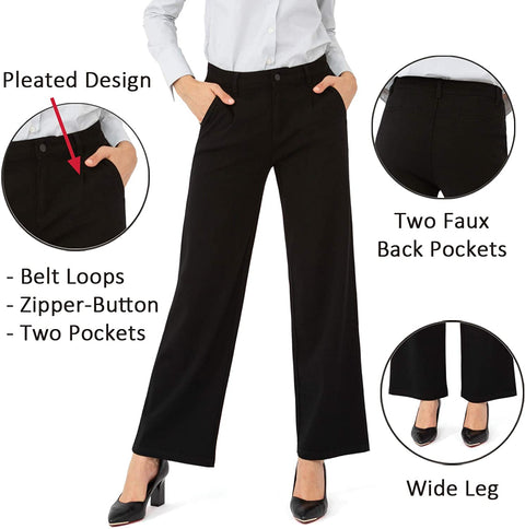 Pants for Women Bootcut Stretch Dress Pants with Pockets