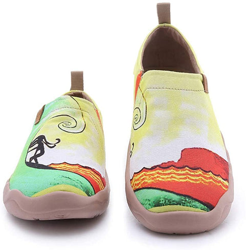 UIN Men's Women's Casual Walking Travel Shoes Slip On Canvas Loafers Lightweight Comfort